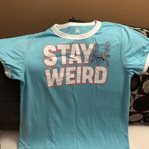 Disney Light Blue 'Stay Weird' Tee